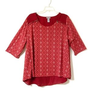 Catherine's Layered Look High Low Top